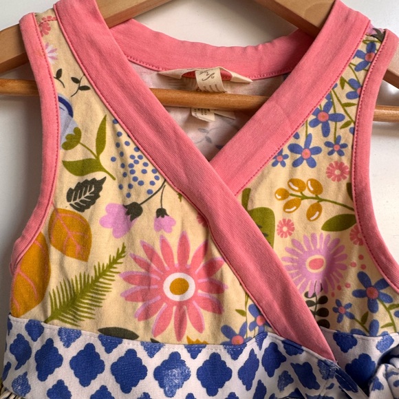Matilda Jane May Day dress 2T Cotton Floral Blue Polka Dot‎ Twirl Tiered Tank - Picture 5 of 6